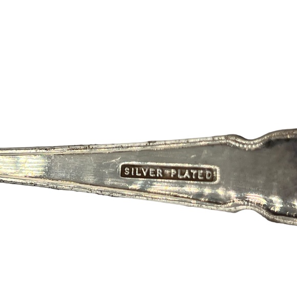 Vintage Sheffield Silverplate Pastry 5 1/4" Fork Made in England Used - Picture 2 of 4